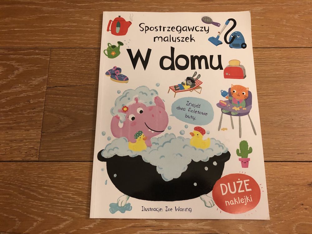 Książeczka dla dzieci: Spostrzegawczy maluszek - W domu