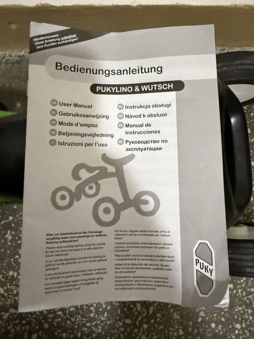 Jeździk / rower biegowy 4-kołowy PUKY Wutsch zielony