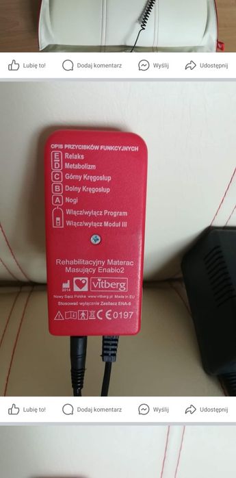 Materac wibrujący na różne partie ciałka