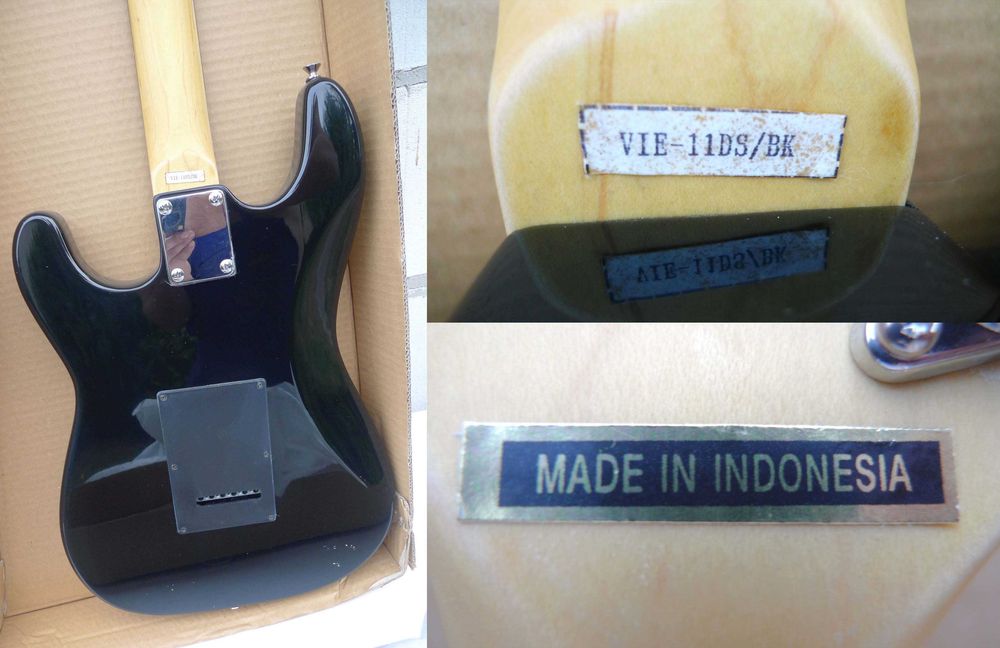 Gitara elektryczna SIOUX Vintage nowa Made in Indonesia + pokrowiec