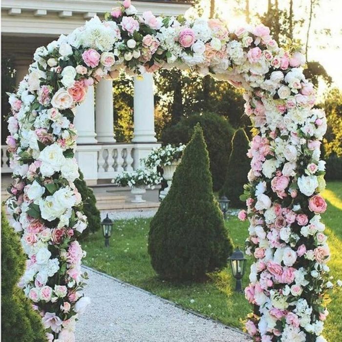 Super PERGOLA ogrodowa METALOWA łuk na kwiaty RÓŻE ozdobny 240cm