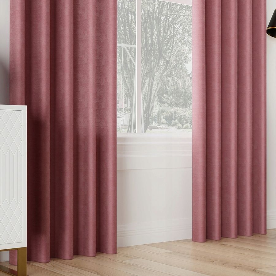 Zasłona Bologna 245x130 cm, różowa - elegancka ozdoba do salonu