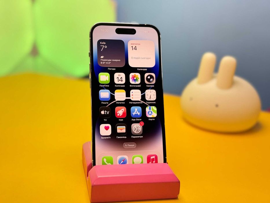 Смартфон Apple iPhone 14 Pro 256GB Silver (147995) Б/У З ГАРАНТІЄЮ