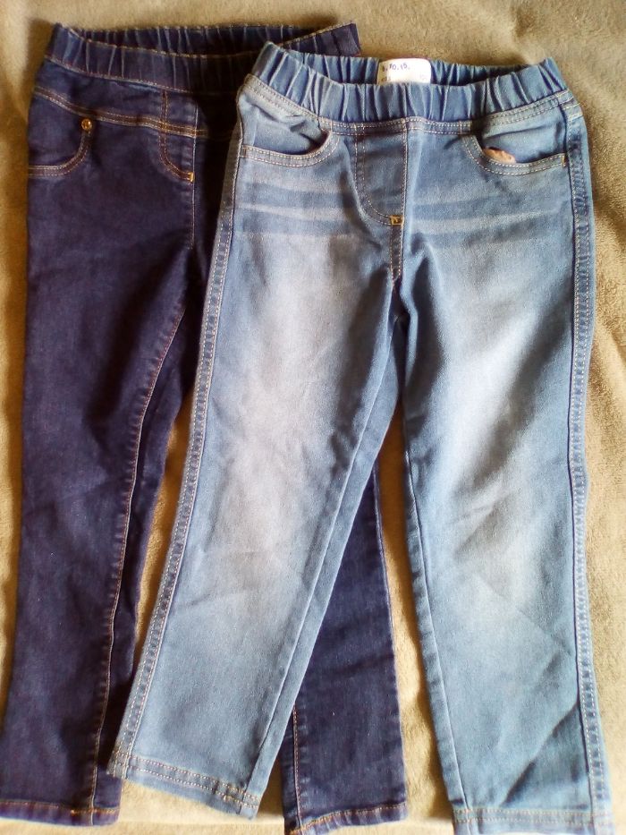 2-pak jeansow rozmiar 104/110