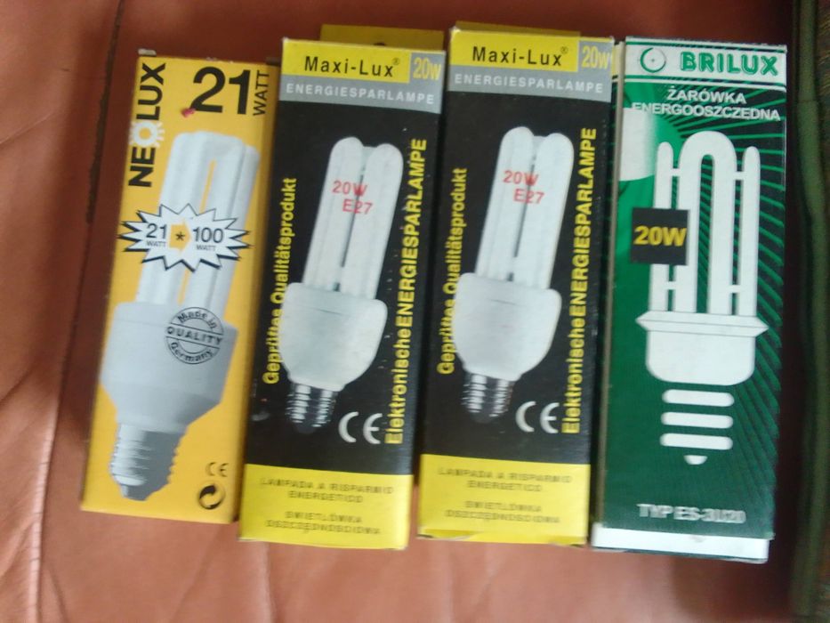 4 sztuki, żarówki energooszczędne