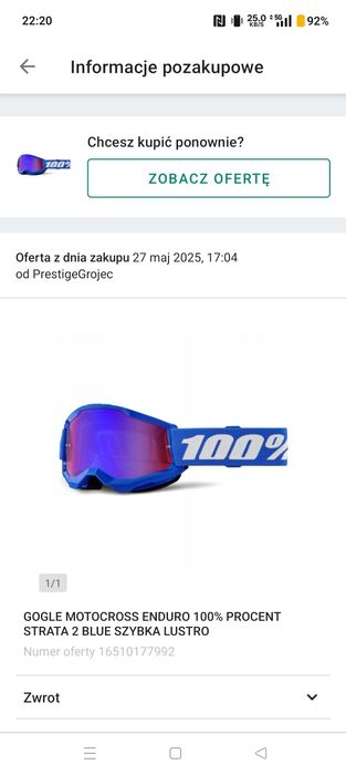 Kaks fox v1 ece rozm. M+ gogle 100%