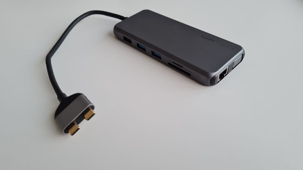 Stacja dokująca HUB podwójne USB-C Selore