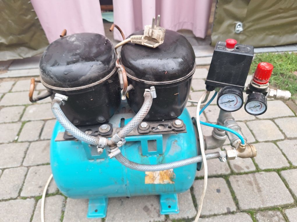 Sprężarka domowej roboty - uszkodzona
