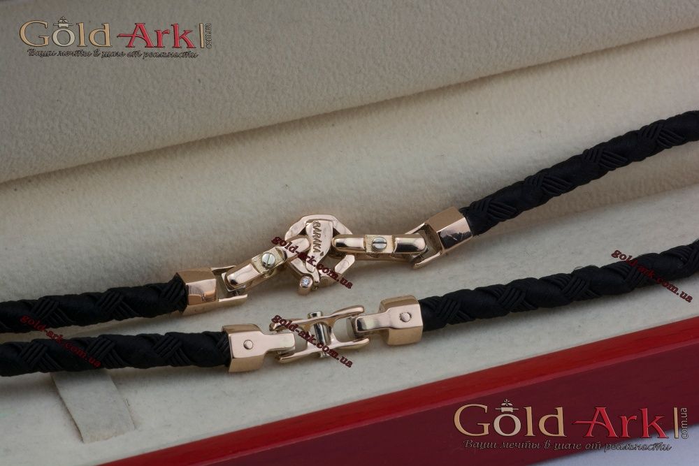 Шелковый шнур Baraka с золотыми вставками