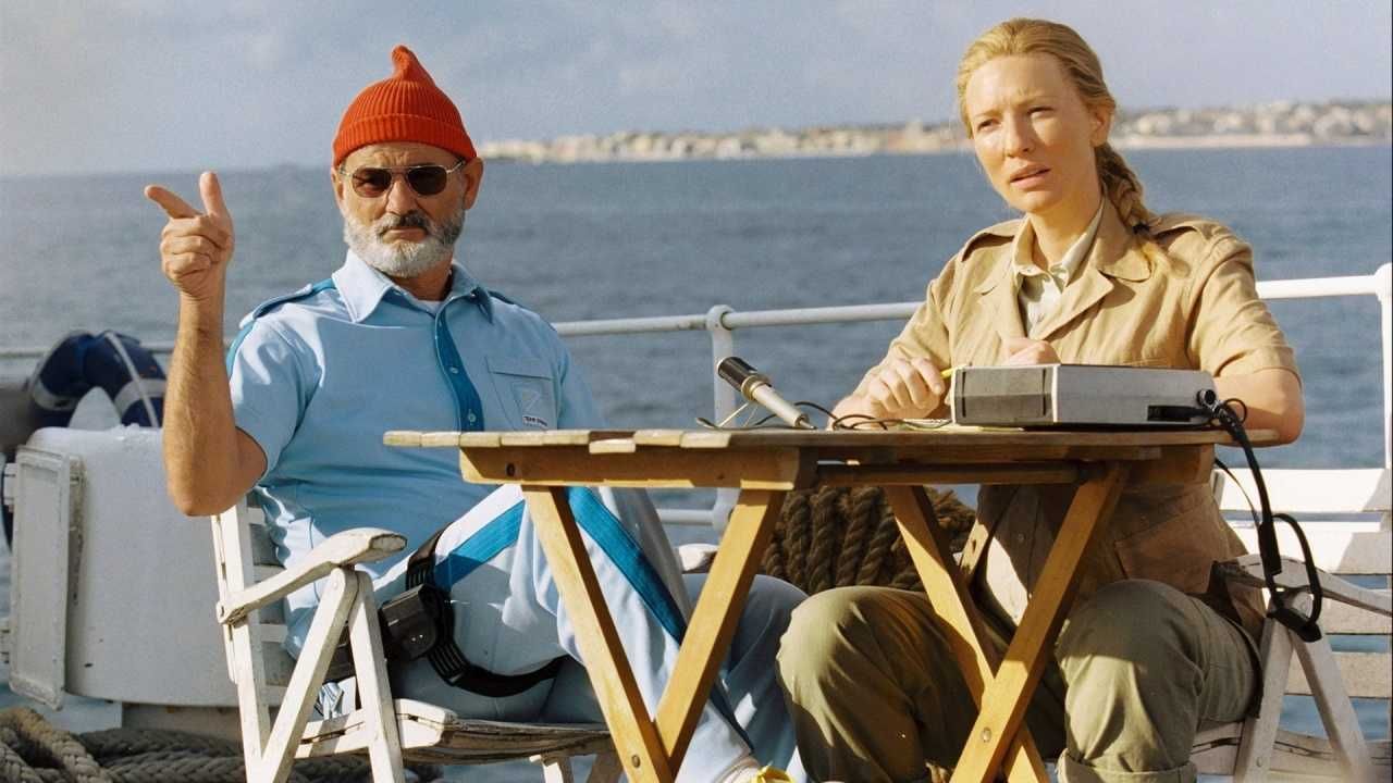 UM PEIXE FORA DE ÁGUA (Wes Anderson)Bill Murray/Owen Wilson/Anjelica H