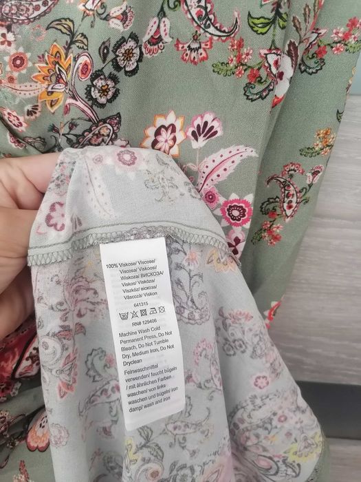 Nowa sukienka hiszpanka maxi w kwiaty 42 wiskoza