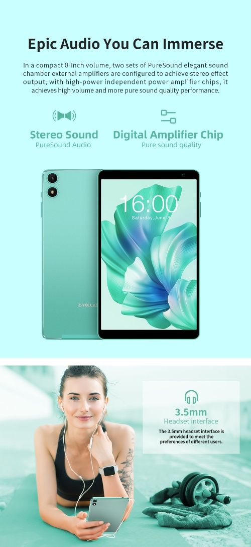 Планшет Teclast p85t 4/64gb  8 ядер Android 14 + Чехол