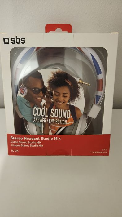 Słuchawki nauszne marki SBS Stereo Headset Studio Mix