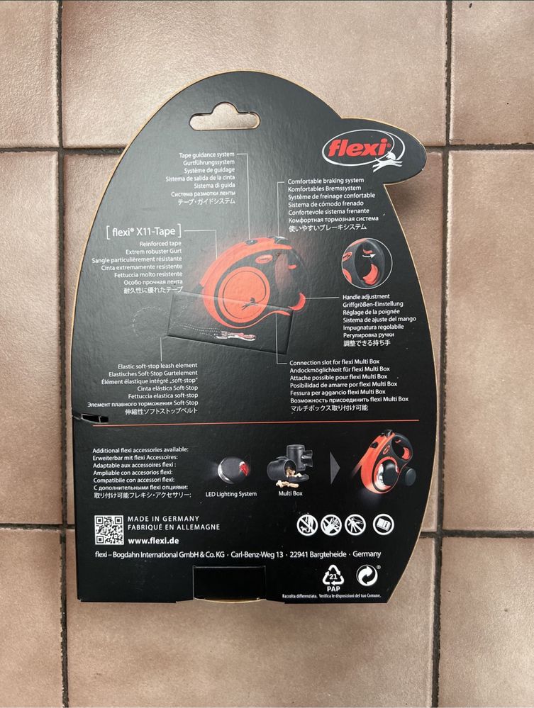 Smycz Flexi Xtreme M taśma 5m.max.35kg. NOWA!