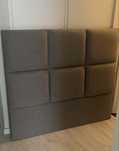 Cabeceira de cama cinza - 140x120