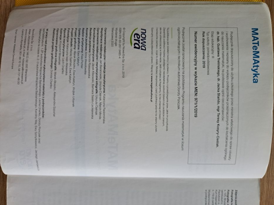Matematyka 1, Nowa Era