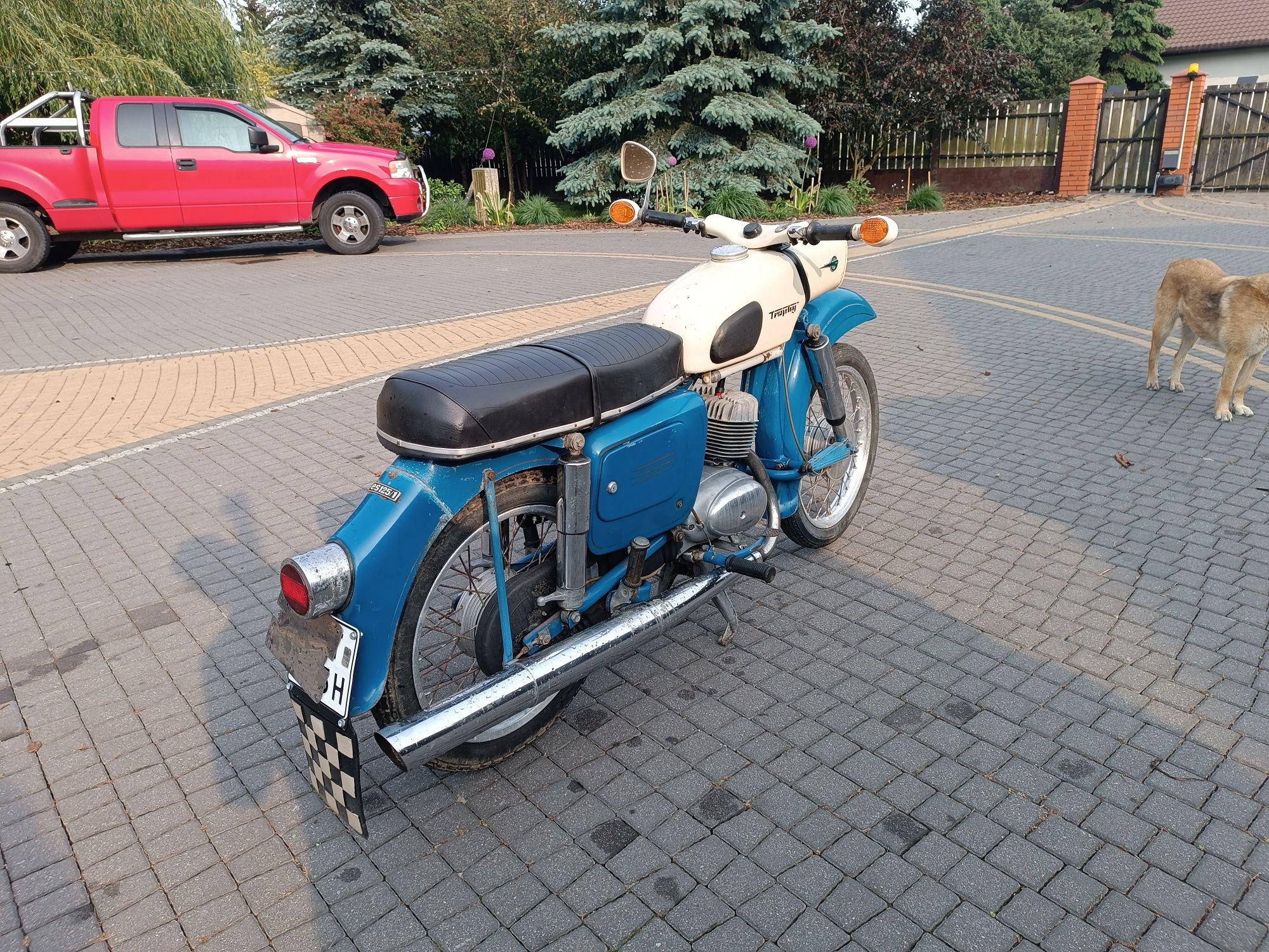MZ es 125 trophy zamiana zamienię motocykl quad cross prl auto bus