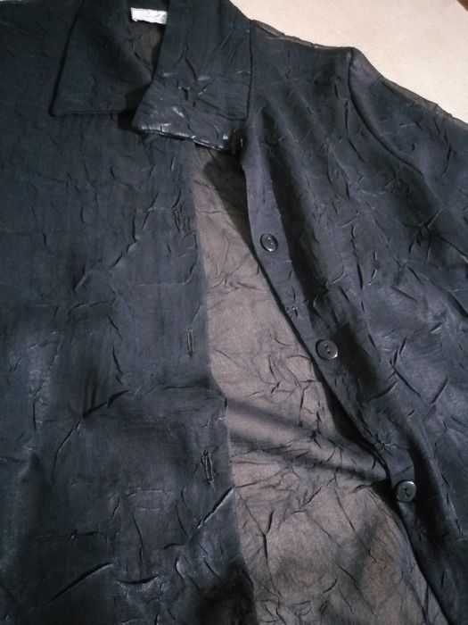 blusa seda drapeada em brilho