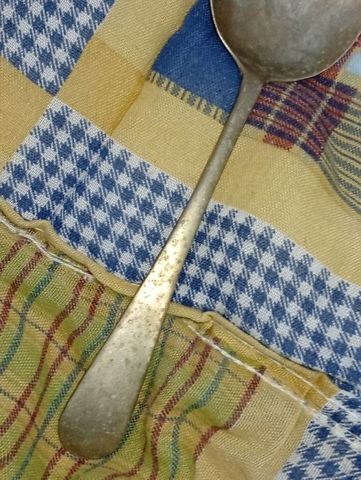 Colher Antiga Rustless Nikel Silver made on Sheffield