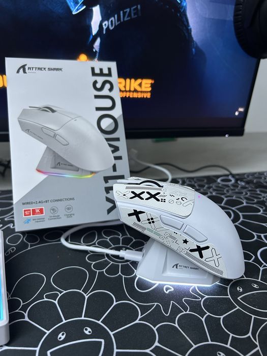 Bezprzewodowa Myszka Gamingowa Attack Shark x11 (nie razer