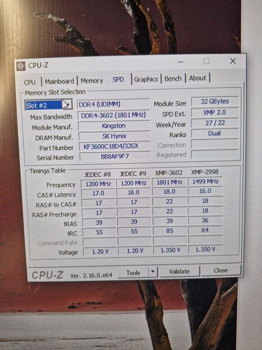 Kingston FURY 64 GB (2x32GB) DDR4 3600 MHz Beast