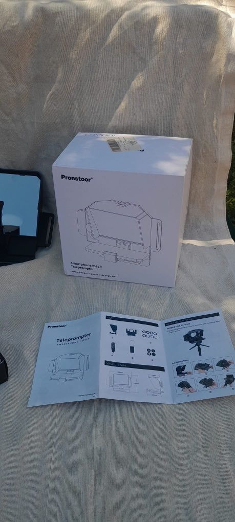 PRONSTOOR - Kit de teleprompter /teleponto portátil para telemóvel, te