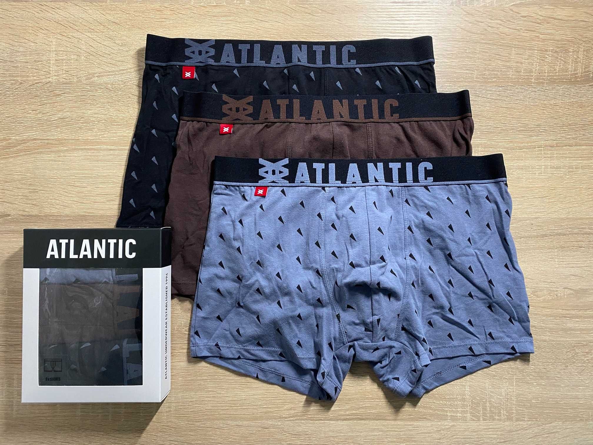 Мужские трусы боксеры чоловічі труси атлантик Atlantic Польша набор 3ш