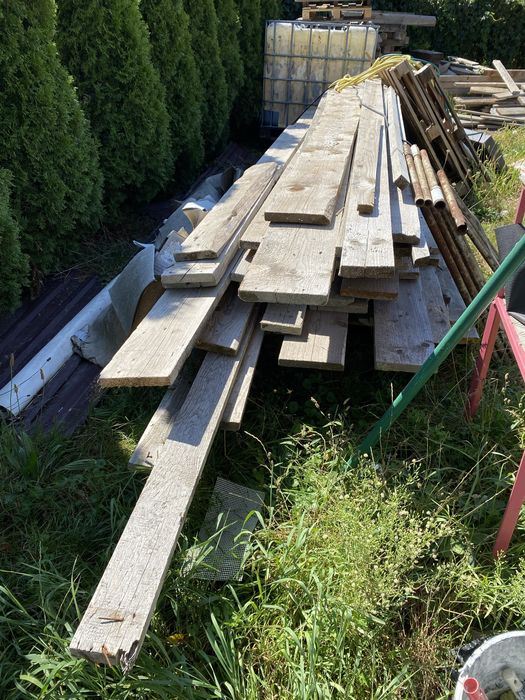 Deski szalunkowe ~5 m – ok. 50 szt., dobry stan