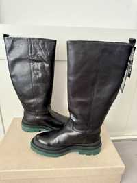 Vero Moda Kozaki Cecilia Vmcecilia Leather Boot Black r.40