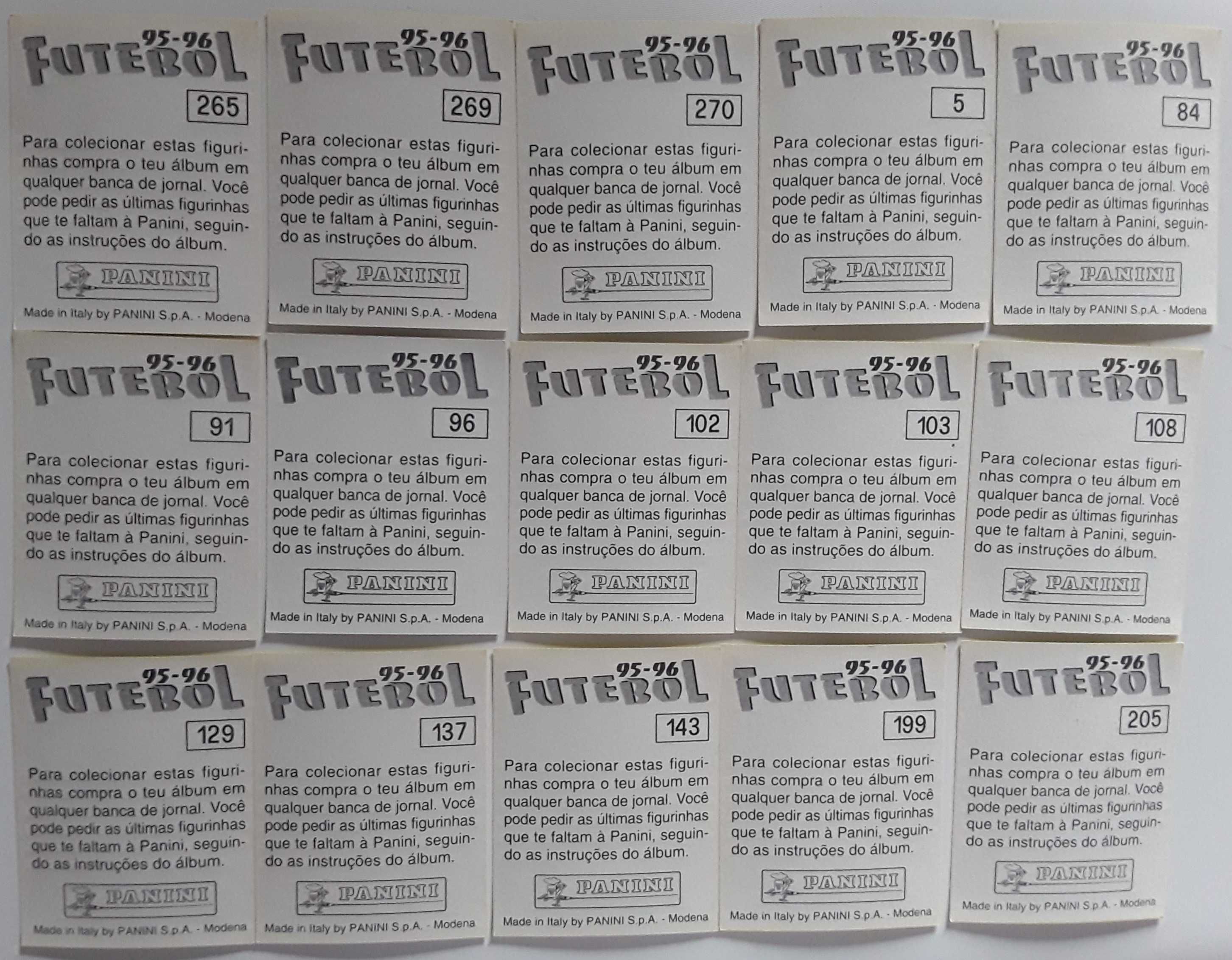 Cromos futebol 95/96