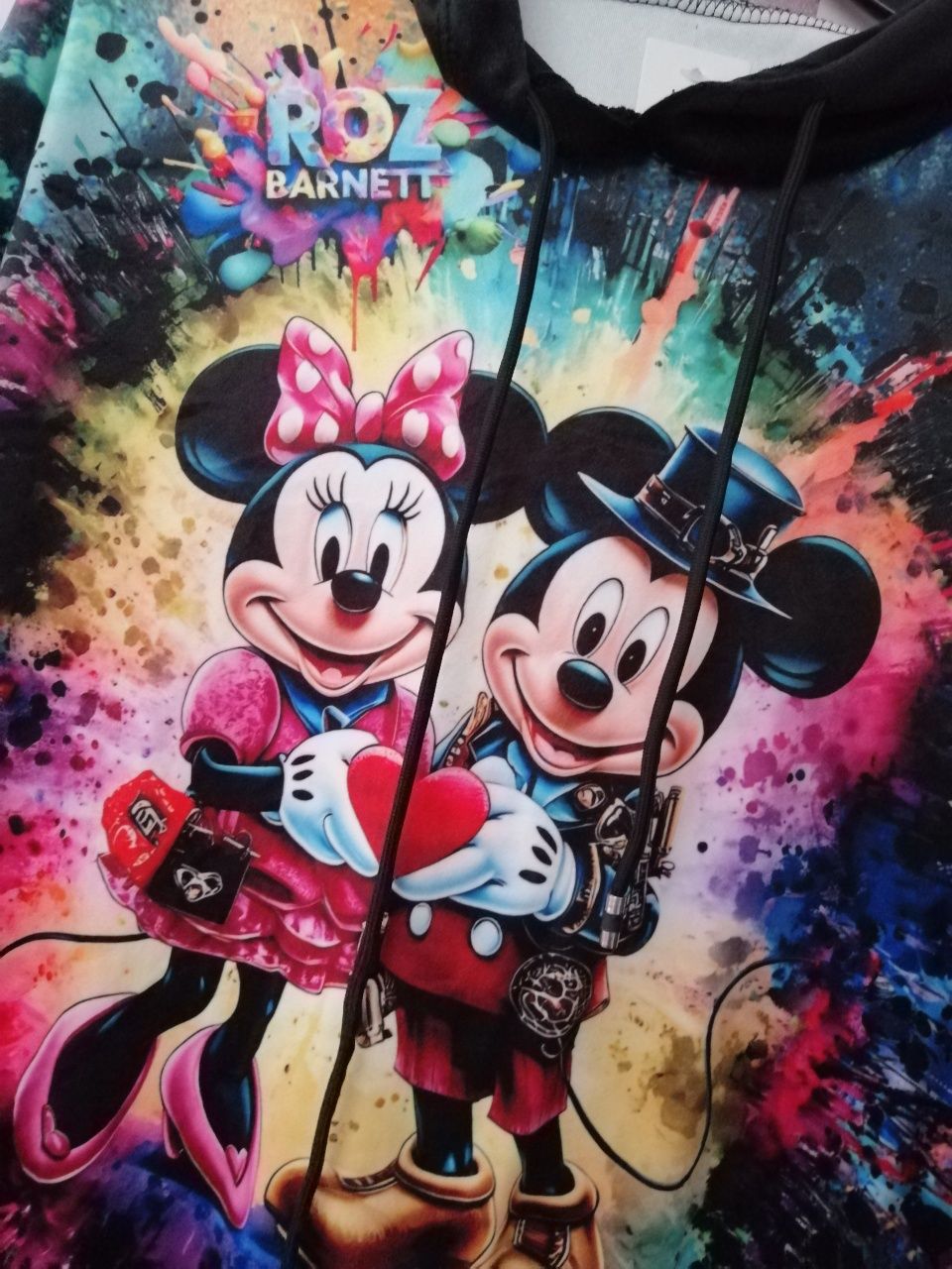 Dres welurowy damski miki minnie Made in Italy uniwersalny