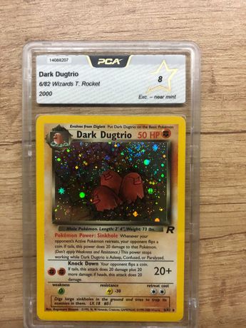 Karta Pokemon Dark Dugtrio PSA PCA