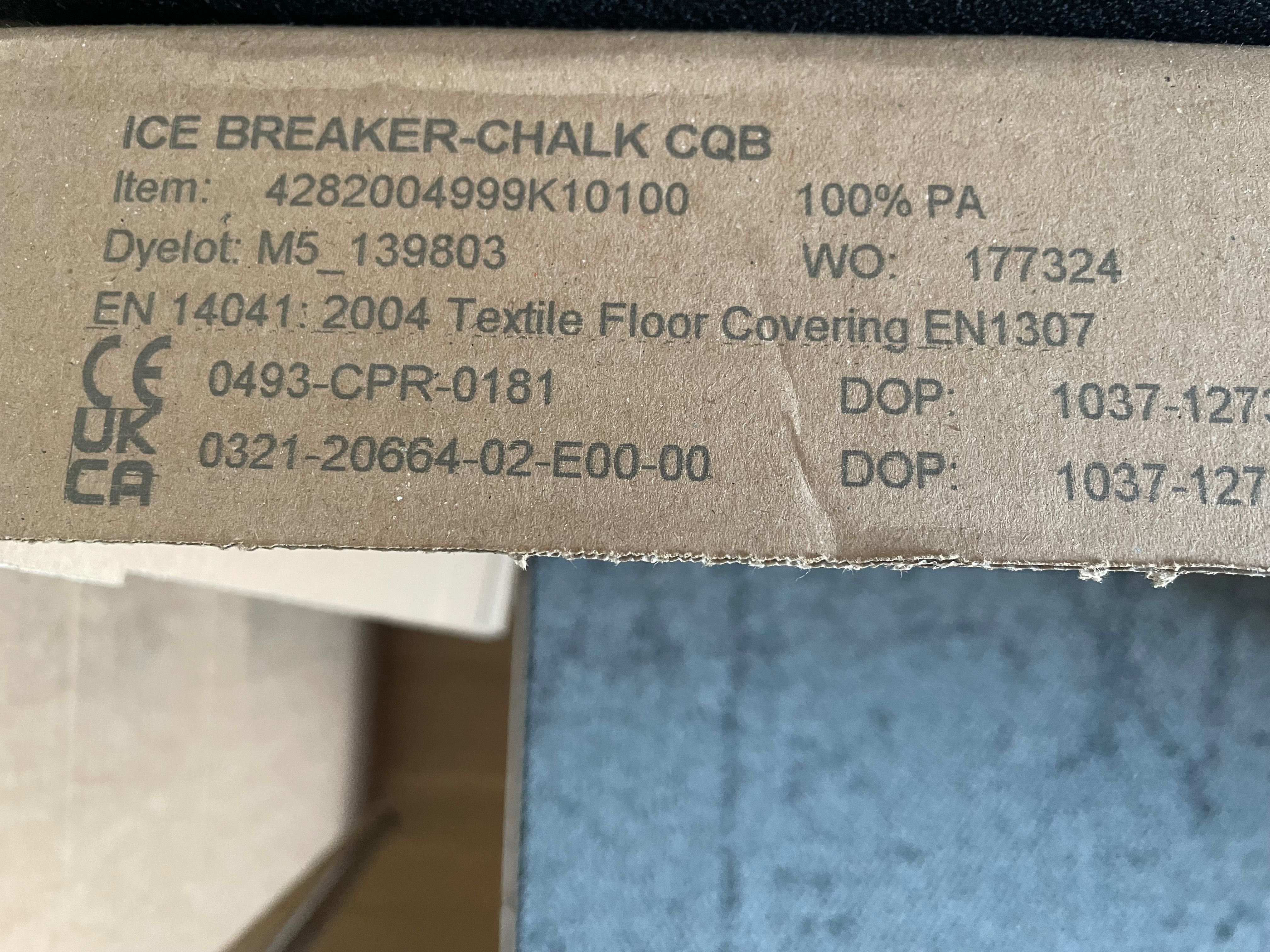 Wykładzina podłogowa Interface Ice Breaker Chalk" CQB