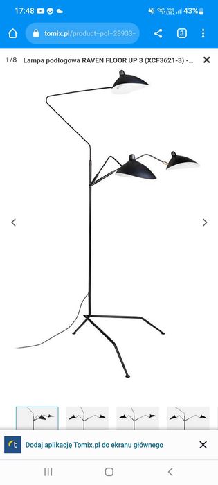 Lampa stojąca pokojowa