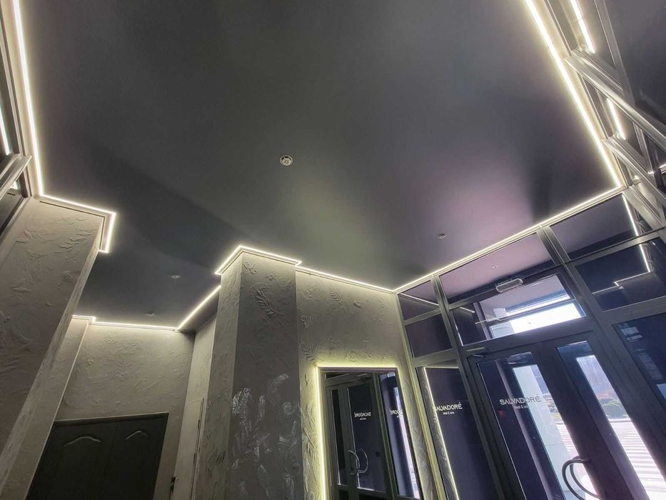 Світлові натяжні стелі можна використовувати для різного інтер'єру