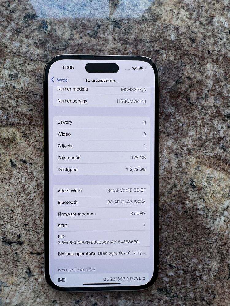 Iphone 14 pro 128gb gold 86% bateria
