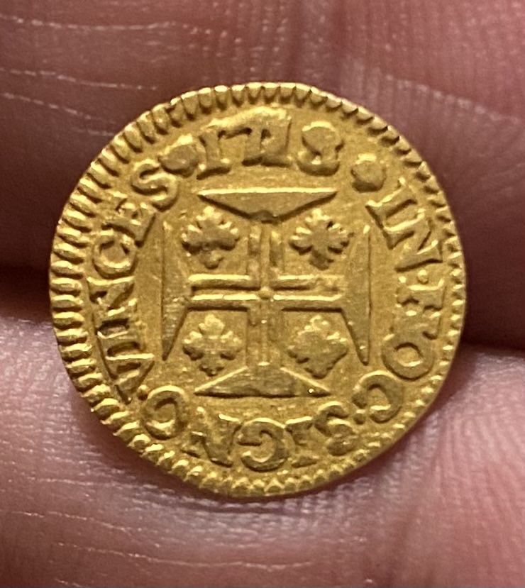Moeda ouro D. JOAO V Pinto 480 Reis 1728
