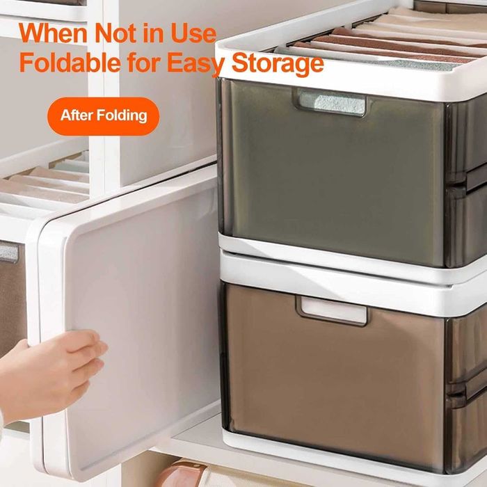 Składane pojemniki do przechowywania ubrań 3 SZTUKI W KOMPLECIE