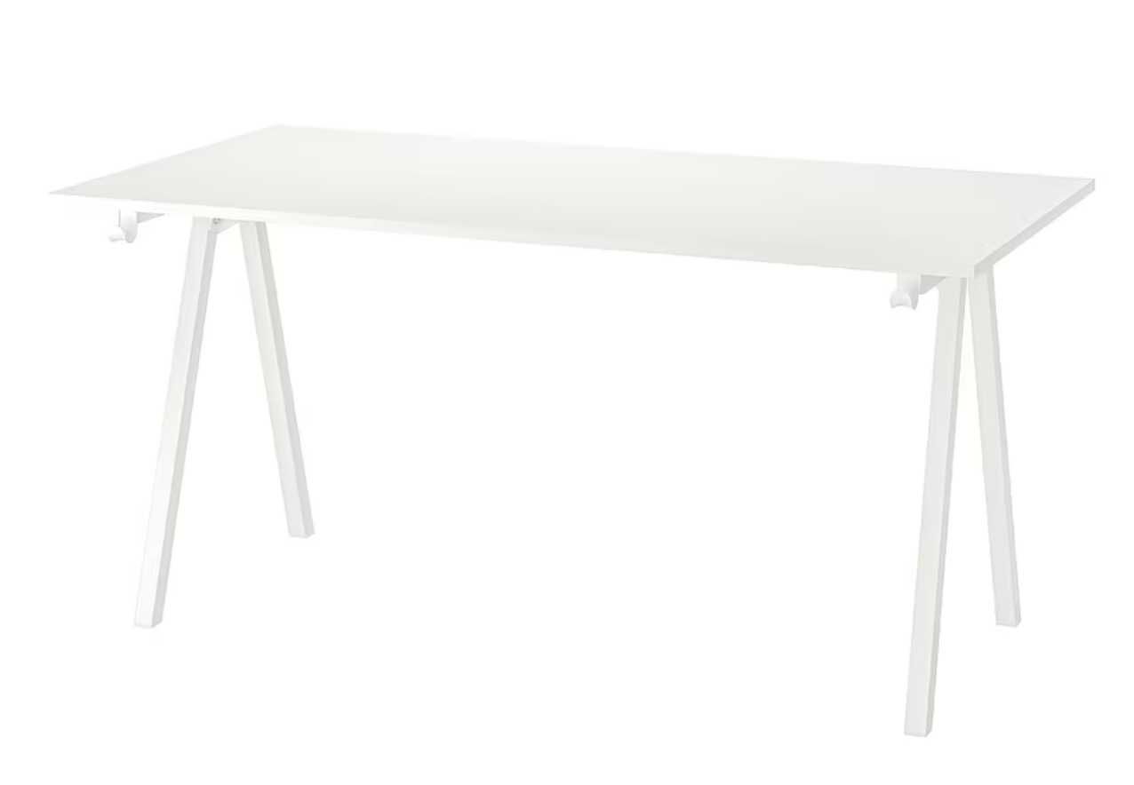 TROTTEN Ikea secretária, branco, 160x80 cm