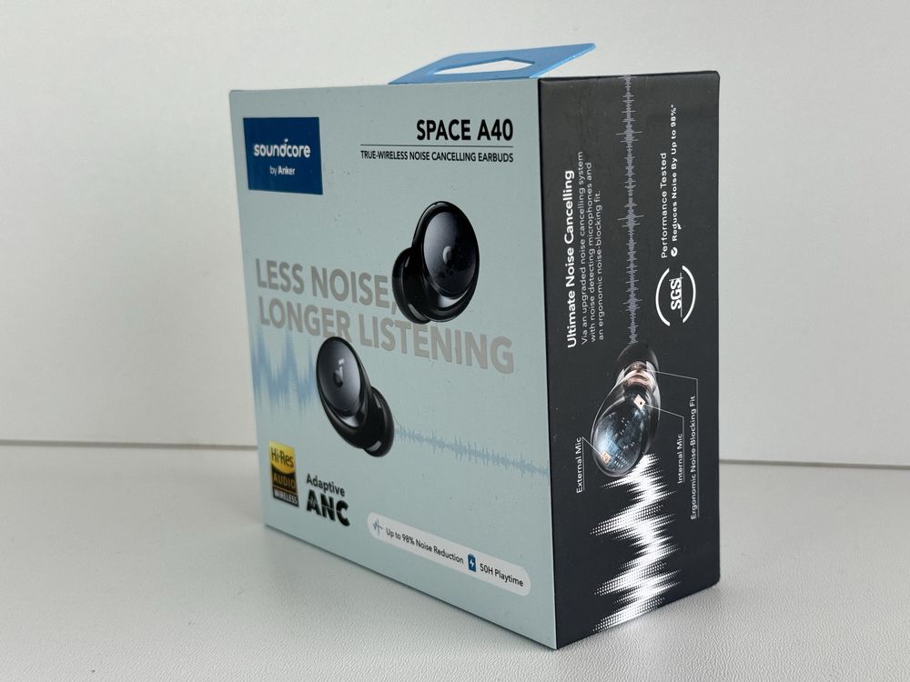 Нові навушники нарнітура Anker SoundCore Space A40 Black (A3936G11)