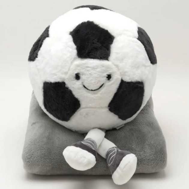 Плед-іграшка м’яч, Дитячий плед, Подушка іграшка 3в,М’яка іграшка м'яч