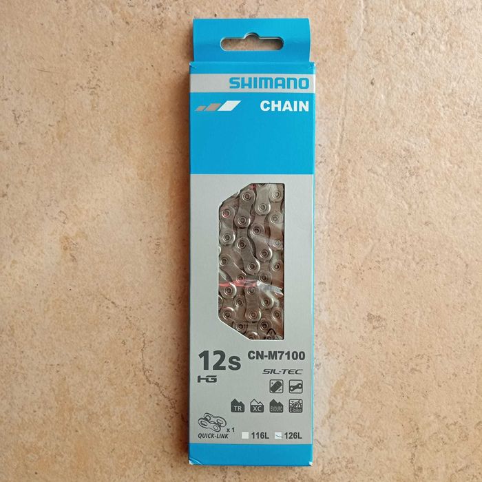 Corrente Shimano SLX CN-M7100 12s com Quick-Link 126 Elos