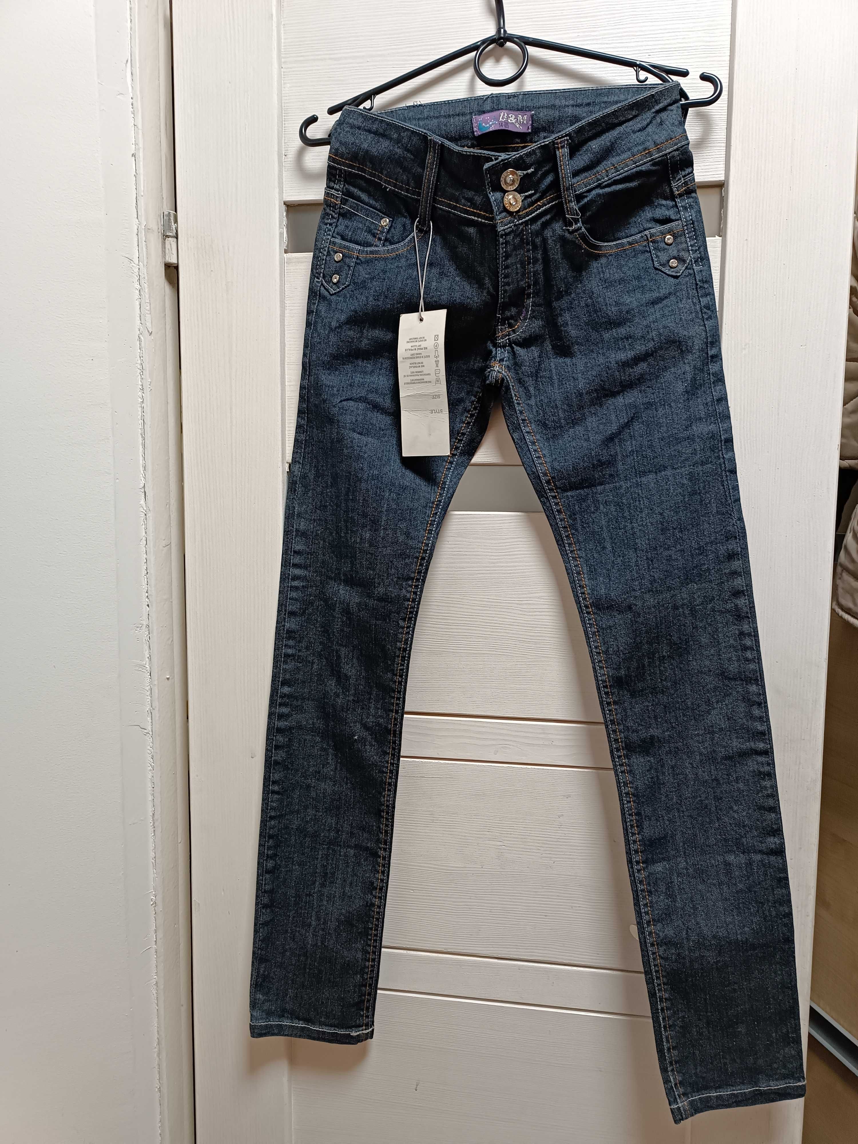 spodnie dziewczęce jeans 158/164