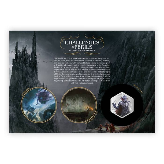Dungeons & Dragons koperta ze znaczkami i metalową monetą LE nr 0068