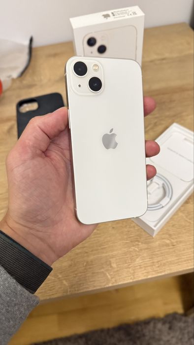 Telefon Apple iPhone 13 biały 128gb idealny