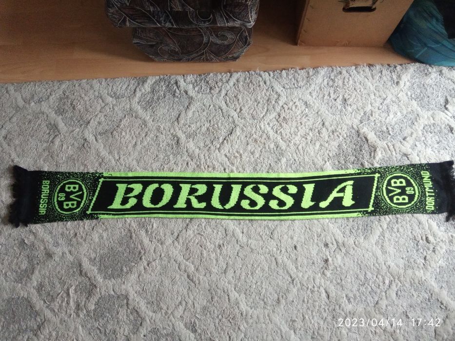 Szalik Borussia Dortmund oldschool retro dwustronny