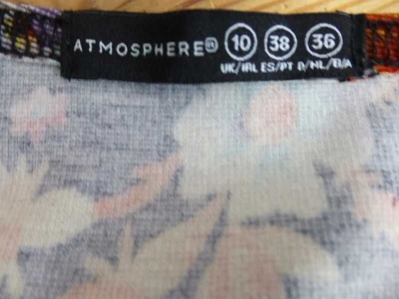 Atmosphere folkowa sukienka w kwiaty S