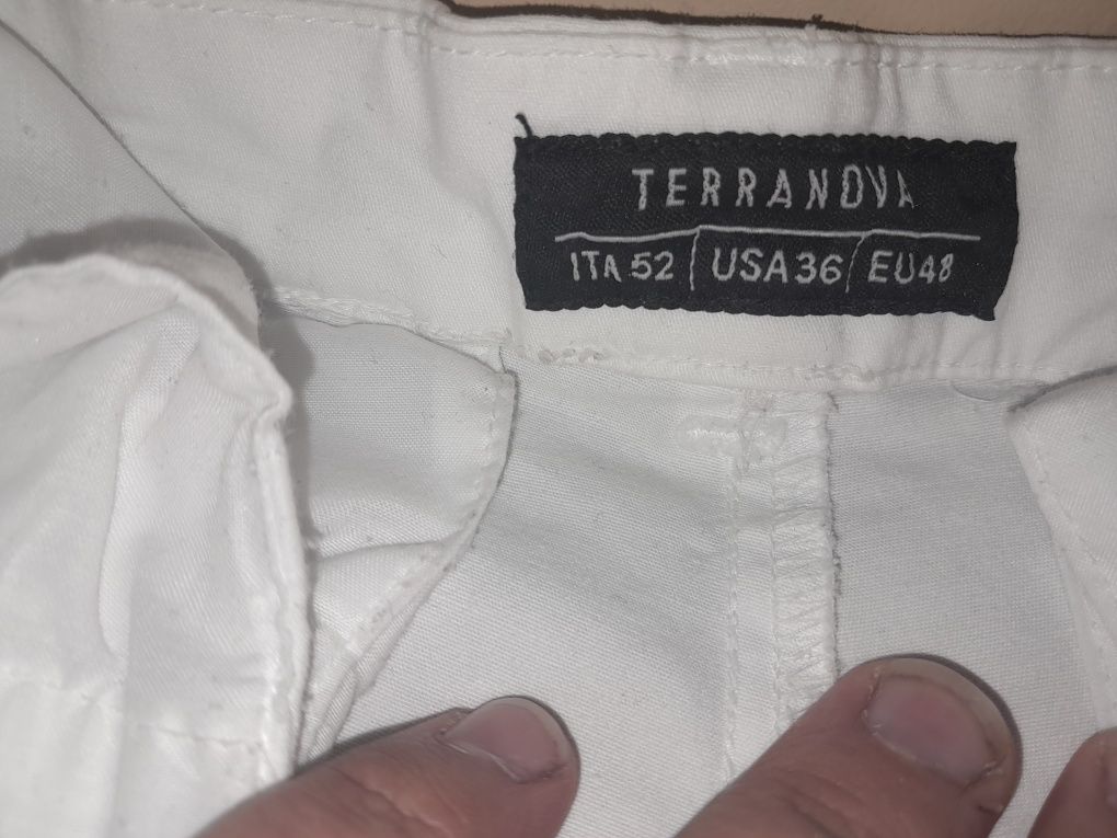 Spodnie męskie  białe Teranova raz użyte