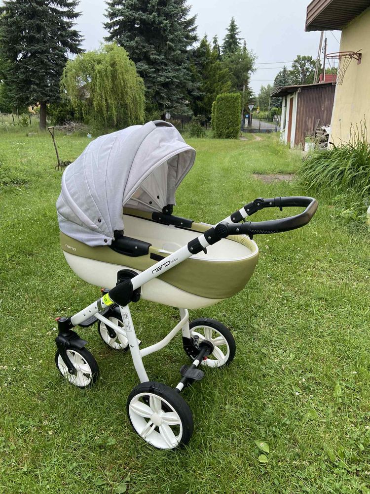 Wózek dziecięcy Nano Riko gondola i soacerówka 2 w 1