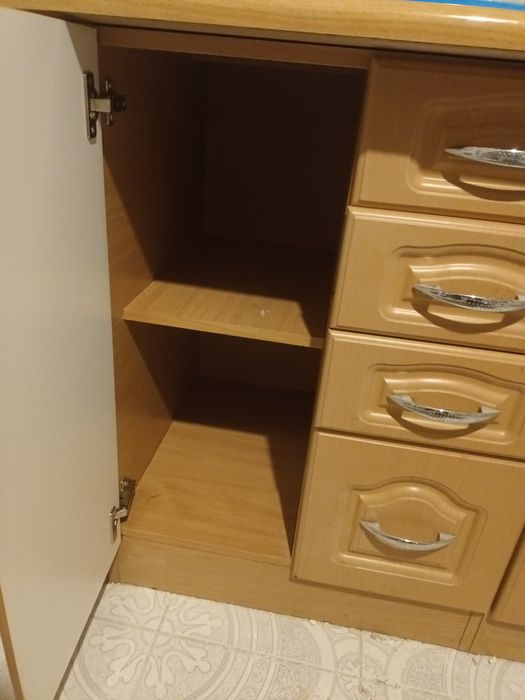 Meble kuchenne brązowe +zlew